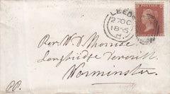 116133 PL.12 (HH)(SG21) ON COVER LEEDS TO WARMINSTER.