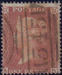 116150 1855 DIE 2 PL.12 MATCHED PAIR LETTERED AD S.C.16 (SG21) AND L.C.14 (SPEC C6).