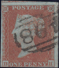 116230 PL.136 (BH) VERY BLUED PAPER (SG8a).