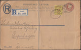 116391 1909 REGISTERED MAIL LINCOLN TO DENMARK.