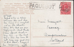 116410 1906 PAQUEBOT MAIL ADEN TO SCOTLAND.