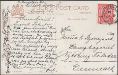 116414 1912 MAIL SOUTHALL TO DENMARK.