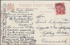 116415 1912 MAIL SOUTHALL TO DENMARK.