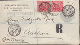 116429 1903 REGISTERED MAIL BERMONDSEY TO GERMANY.