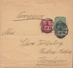 116872 CIRCA 1902 NEWSPAPER WRAPPER LONDON TO HORSHAM.