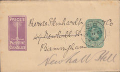 116893 1903 NEWSPAPER WRAPPER LONDON TO BIRMINGHAM/ADVERTISING.