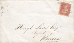 117039 1857 EDINBURGH '131 131 131...' ROLLER CANCELLATION WITHOUT BARS ON COVER.