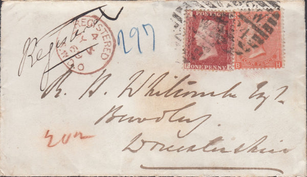 117174 1869 'HOUSE.OF.COMMONS' DATE STAMP ON ENVELOPE TO BEWDLEY.