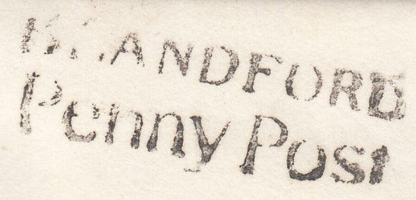 117197 1834 DORSET/'BLANDFORD PENNY POST' (DT54).