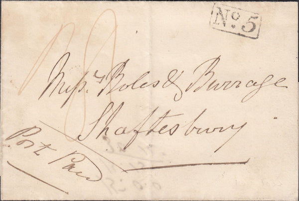117198 1835 DORSET/'BLANDFORD PENNY POST' HAND STAMP (DT54).