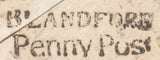 117199 1832 DORSET/'BLANDFORD PENNY POST' HAND STAMP (DT54).