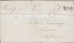 117200 1837 DORSET/'BLANDFORD PENNY POST' HAND STAMP (DT56).