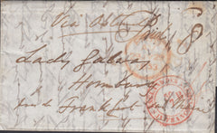 117209 1853 PARLIAMENTARY MAIL/'HOUSE-OF-COMMONS' UDC IN BLACK.