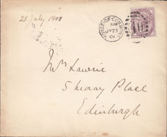 117226 1901 PARLIAMENTARY MAIL/'HOUSE OF COMMONS/40' DUPLEX/EMBOSSED FLAP.
