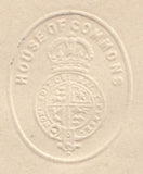 117236 1930 PARLIAMENTARY MAIL/'HOUSE OF COMMONS' DATE STAMP AND EMBOSSED IMPRINT.