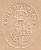 117263 KGV PARLIAMENTARY MAIL/MOURNING ENVELOPE WITH 'HOUSE OF COMMONS' EMBOSSED IMPRINT.