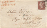117323 THE DUBLIN 'TYPE 1' MALTESE CROSS ON COVER/'RANELAGH PENNY POST' HAND STAMP.