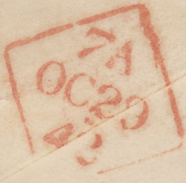 117323 THE DUBLIN 'TYPE 1' MALTESE CROSS ON COVER/'RANELAGH PENNY POST' HAND STAMP.