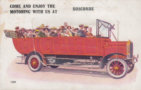 117399 1926 UNDERPAID NOVELTY POST CARD BOSCOMBE TO WOOL.