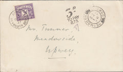 117465 1937 UNPAID MAIL WEYMOUTH TO UPWEY (DORSET).