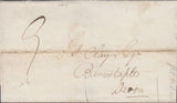 117499 1835 WILTS/'CHIPPENHAM' HORSESHOE STYLE HAND STAMP MILEAGE ERASED (WL158).