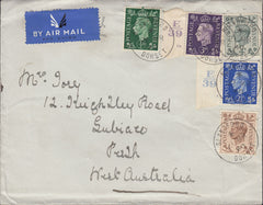 117531 1940 MAIL BLANDFORD TO PERTH WEST AUSTRALIA.