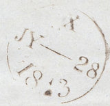 117566 1843 LONDON NO. '9' IN MALTESE CROSS ON COVER (SPEC B1ui).