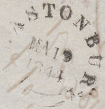 117578 1844 LONDON NO. '3' IN MALTESE CROSS ON COVER (SPEC B1uc).