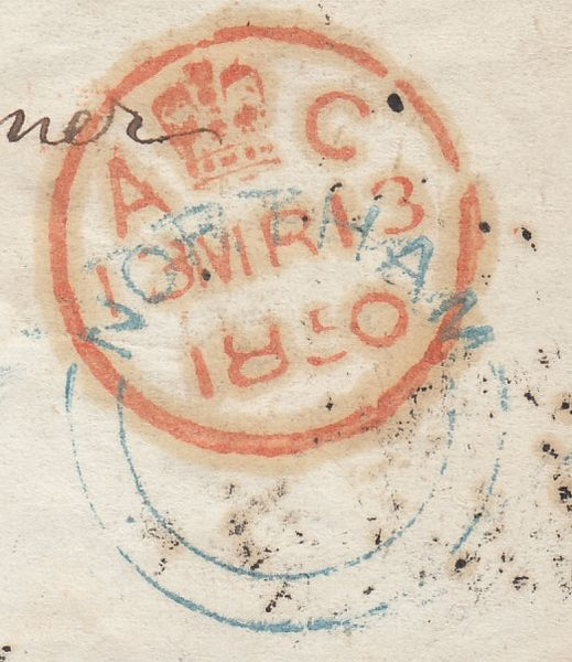 117590 1850 HANTS/'NORTHAM' UDC ON COVER.