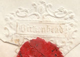 117681 1850 'BIRKENHEAD' (CHESHIRE) EMBOSSED ENVELOPE FLAP.