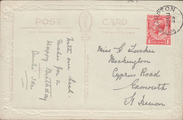 117699 1910 DORSET/'WITCHAMPTON' SKELETON STYLE DATE STAMP.