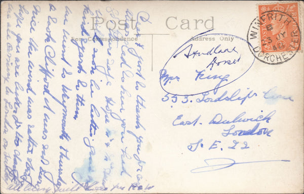 117798 1948 DORSET/'WINFRITH DORCHESTER' DATE STAMP.