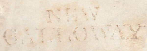 117818 1832 'NEW GALLOWAY' HAND STAMP ON MAIL TO CASTLE DOUGLAS.