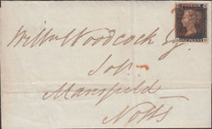 117847 1D BLACK PL.1B (SG2)(AB) ON COVER LONDON TO MANSFIELD.