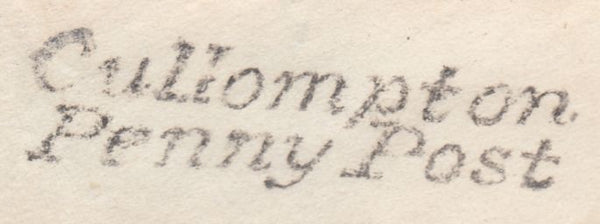 117893 1833 DEVON/'CULLOMPTON PENNY POST' (DN295).