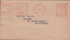 117907 1937 ADVERTISING METER MARK DORSET TO GLOUCESTER.