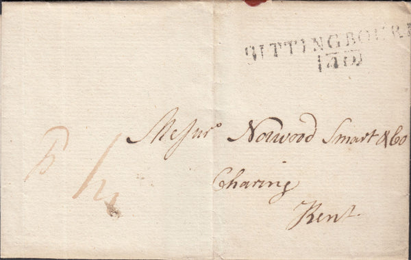 118002 1804 KENT/'SITTINGBOURN 140' MILEAGE MARK (KT1078).