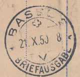 118024 1950 'B.P.A' CENSORED MAIL LONDON TO SWITZERLAND.