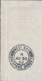 118029 1930 1/- POSTAL ORDER COUNTERFOIL CANCELLED WEST BAY (DORSET).