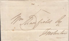 118041 1834 DORSET/'TOO LATE' ITALIC STYLE HAND STAMP TYPE A (DT63).
