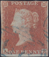 118105 PL.137 (SG8)(AK)/MISSING IMPRIMATUR LETTERING/BLUE CANCELLATION.