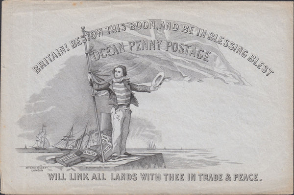 118226 MYERS OCEAN PENNY POSTAGE ENVELOPE.