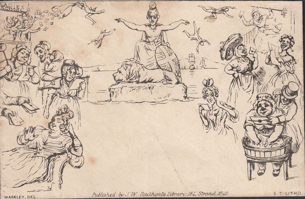 118268 SOUTHGATE NO.2 CARICATURE THE 'LADIES' ENVELOPE.