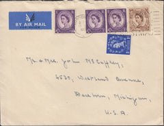 118313 1954 MAIL LONDON TO USA.