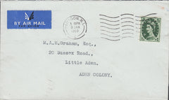 118333 1959 MAIL LONDON TO ADEN COLONY.