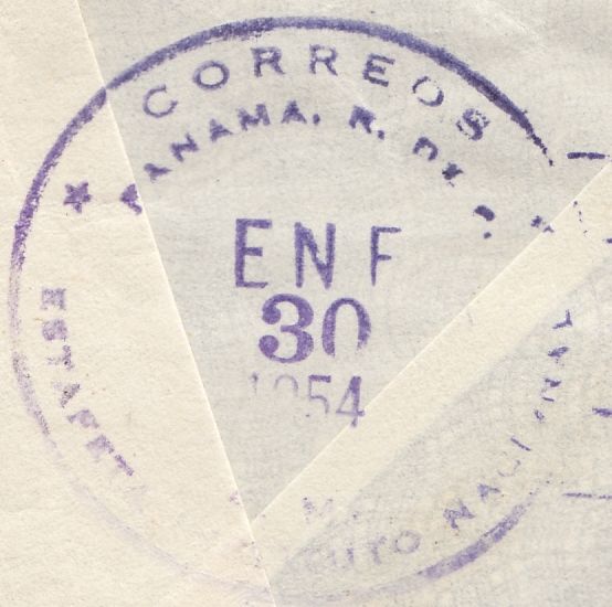 118453 1954 AIR MAIL LONDON TO PANAMA, REPUBLIC OF PANAMA.