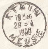 118482 1960 UNDERPAID MAIL HACKNEY TO POSTE RESTANTE IN FRANCE.