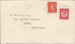118493 1955 MAIL TO MIDLOTHIAN 'LONDON-YORK-EDINBURGH T.P.O.'.