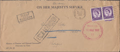 118494 1958 UNDELIVERED MAIL NEWCASTLE-ON-TYNE TO PORTUGAL.