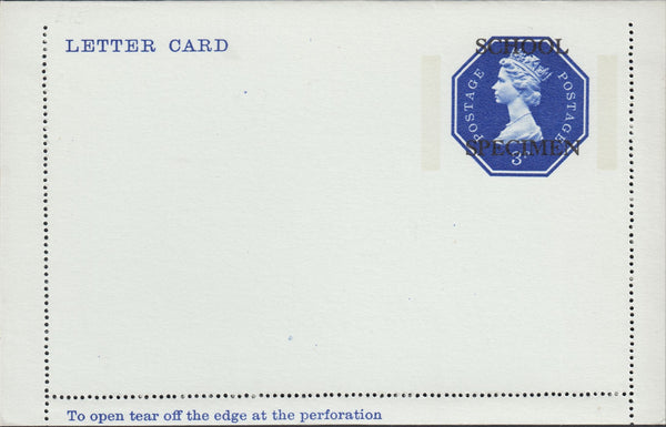 118535 1973 3P BLUE LETTER CARD/POST OFFICE TRAINING.